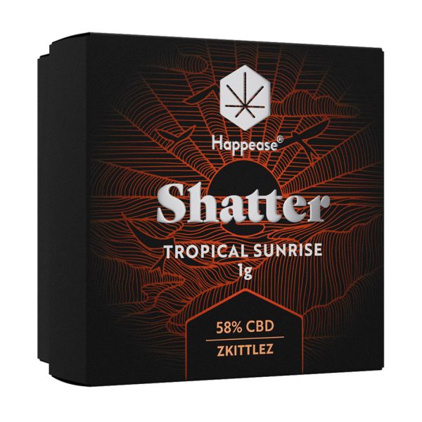 Happease Tropical Sunrise 58% CBD Extrakt - Shatter - 1g