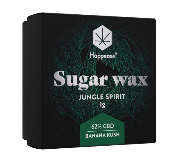 Happease CBD Konzentrat Sugar Wax 62% Jungle Spirit