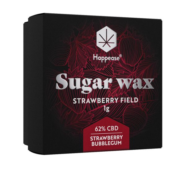 Happease CBD Konzentrat Sugar Wax 62% Strawberry Field
